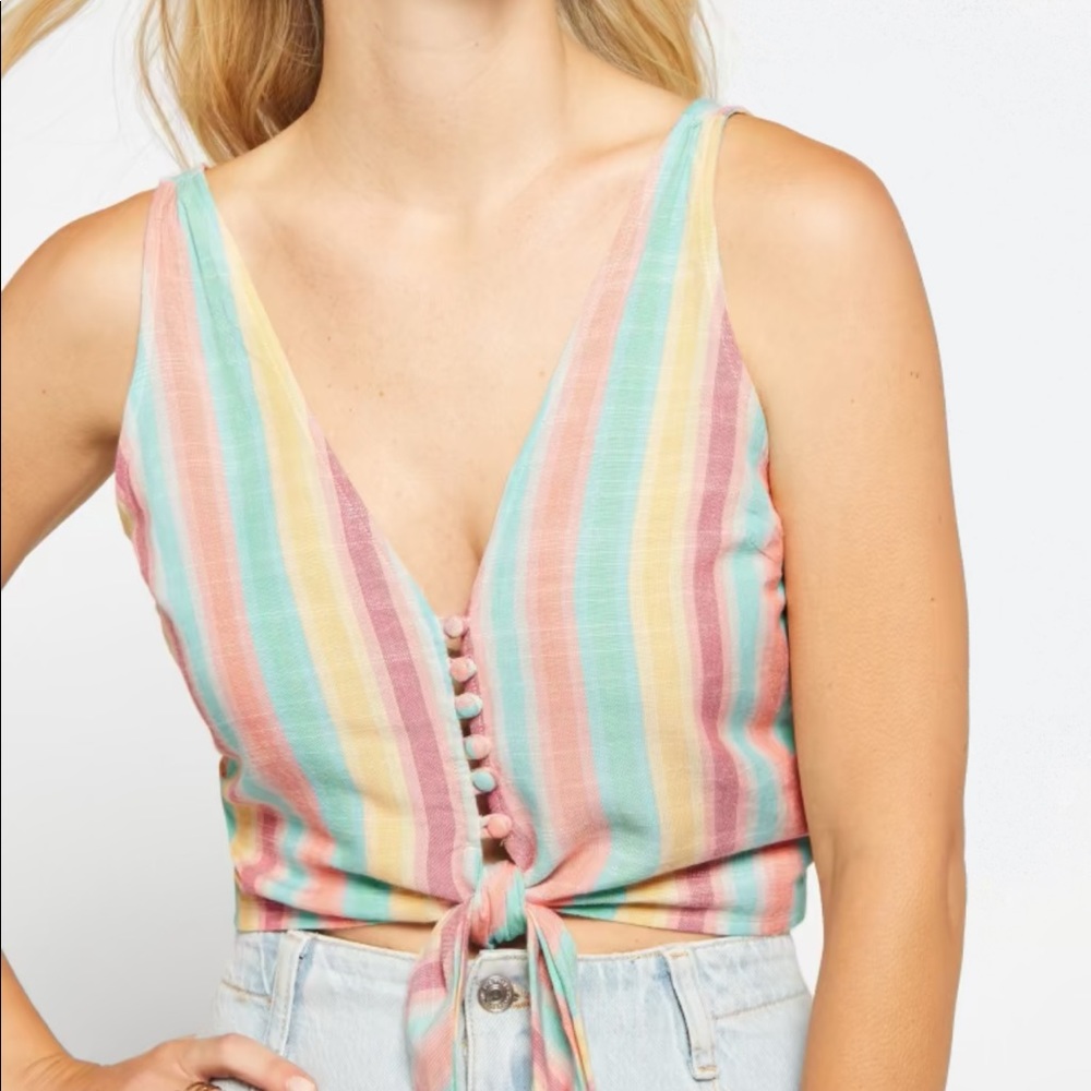 NWT XL Striped Tie Tank